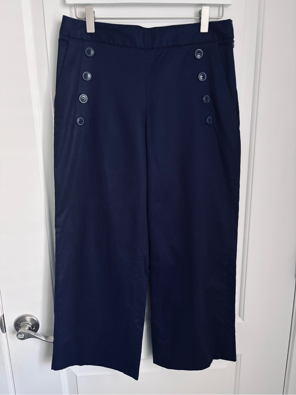1901 Navy Sailor Wide Leg Cropped Pants - Size 4 Petite